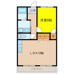 西掛川駅 徒歩12分 2階の物件間取画像